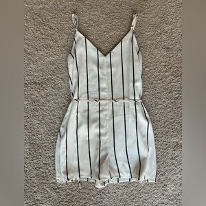 Striped romper